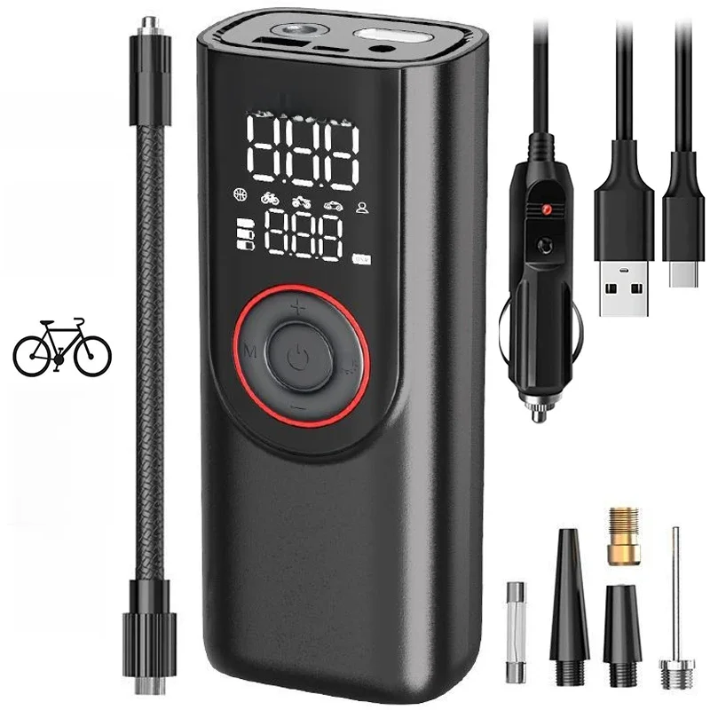 AliExpress EAFC Wireless Tire Inflator Pump 6000mAh Electric Portable Car Air Compressor Fast Inflate Air Pump for Moto Bike Car Tyre Balls