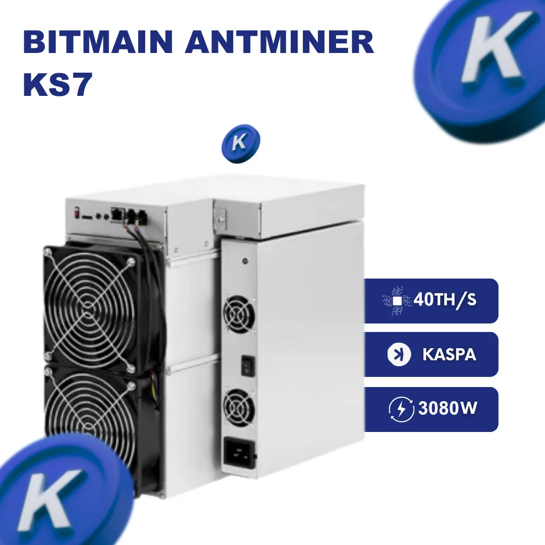 

TT BUY NOW Bitmain Antminer KS7 40Th/s 3080W – KAS Miner – Input Voltage 220~277V | Endless