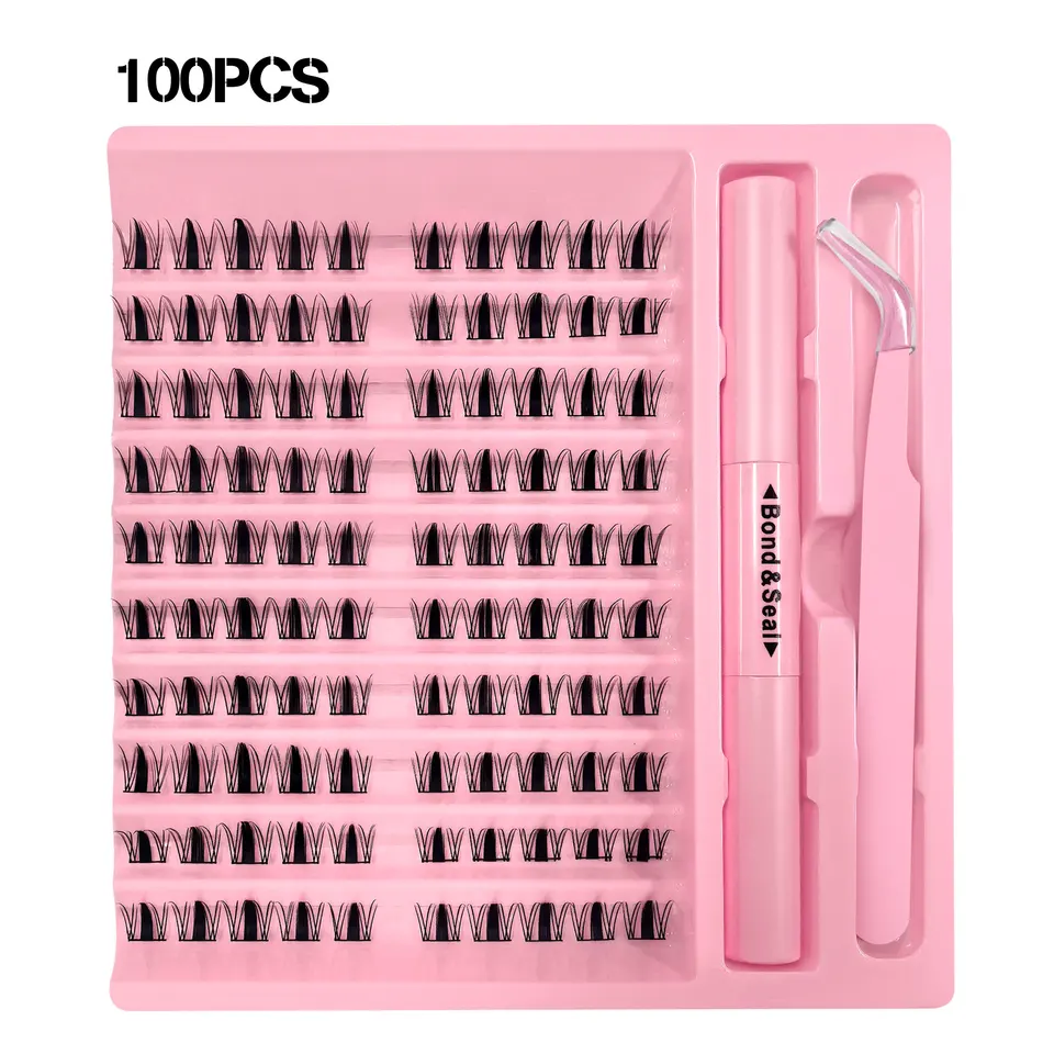 Set de 100 Clusters Estilo Manga Pestañas Postizas - Naturales, Segmentadas; Etéreas y Ligeras 6