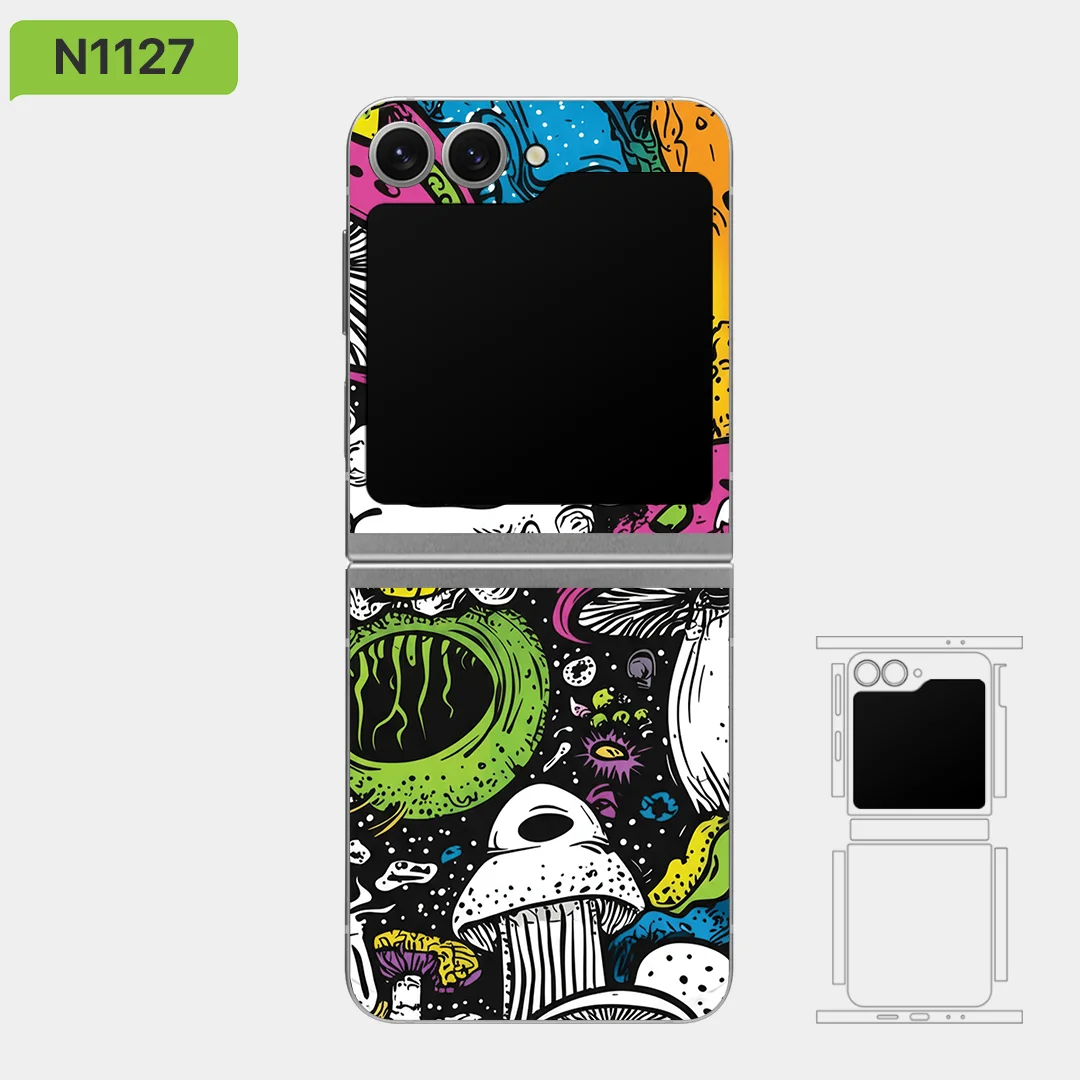 

Skin wrap vinyl, for Samsung Z flip 7/6/5/4/3, Collection By Nexa Skins, Scratch Protection, ZF042