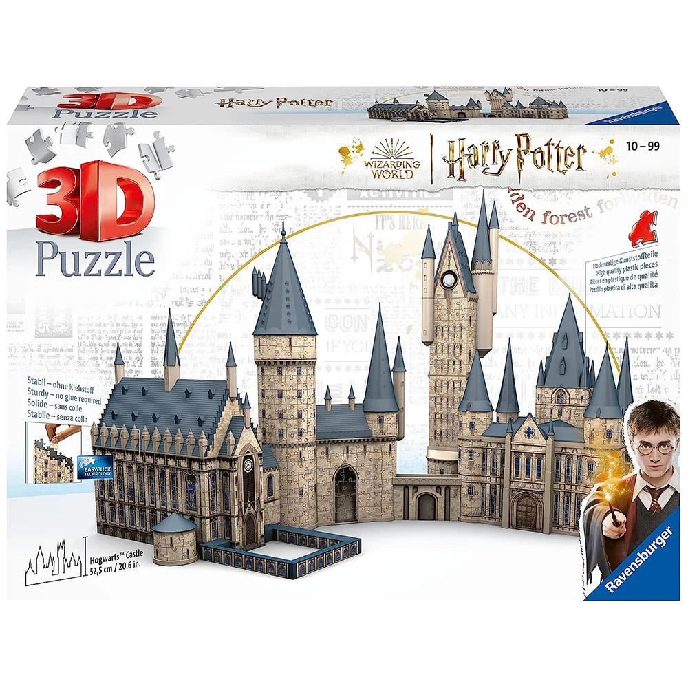 Puzzle 3D Hogwarts Castle: Great Hall + astronomy tower 1245 pieces, Ravensburger, 11497, original, toys, boys, girls, gifts, collector, shop, new, games, family, Puzzle