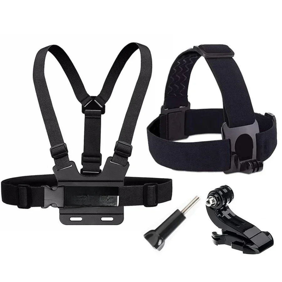 Pasek na klatkę piersiową do kamery sportowej GoPro Hero 12 11 10 9 8 Xiaomi Yi 4K Sjcam Sj4000 Insta360 Akcesoria z uchwytem J-hook Mount — zdjęcie 2