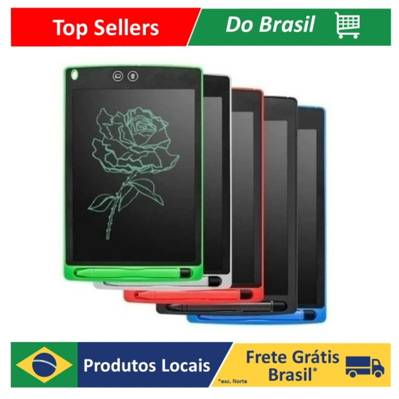 Lousa Magica Tablet Lcd 8.5 Monocromática Polegadas Escrever, Pintar e Desenhar