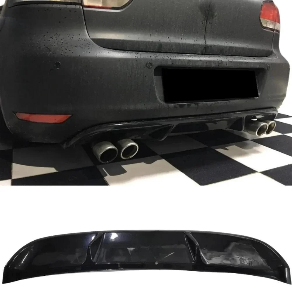 Car Rear Bumper Lip Diffuser Spoiler Rear Side Splitters Flaps For VW Volkswagen Golf 6 GTI Style Deflector Durable