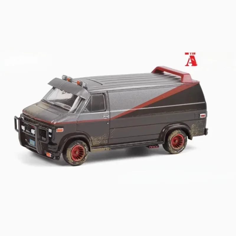 Greenlight Diecast 1:64 Skala 1983 GMC Vandura Muddy Edition Alloy Symulacja modelu samochodu Klasyczna kolekcja Zabawki ekspozycyjne — 2