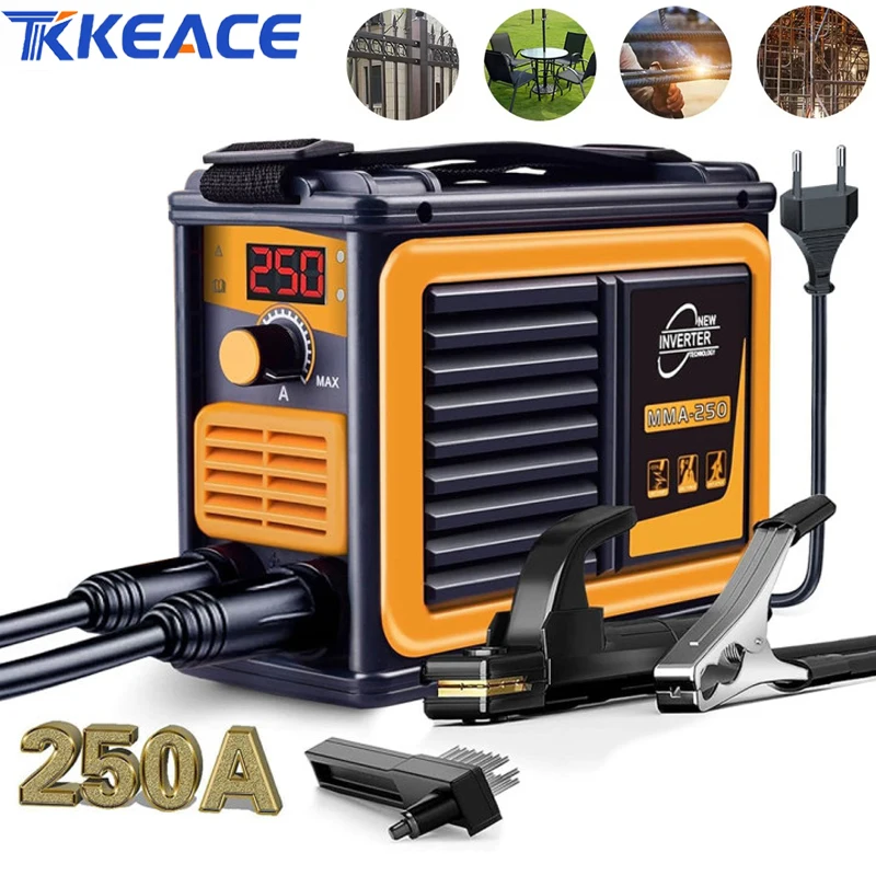 TKKEACE Saldatrice portatile Saldatrice ad arco Saldatrice elettrica piccola per uso domestico completamente automatica di livello industriale