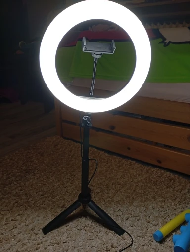 10" LED Ring Fill Light With Tripod Stand And Phone Holder Dimmable Phone Holder For Video, Photography, Selfie, Vlog, Make-up, photo review