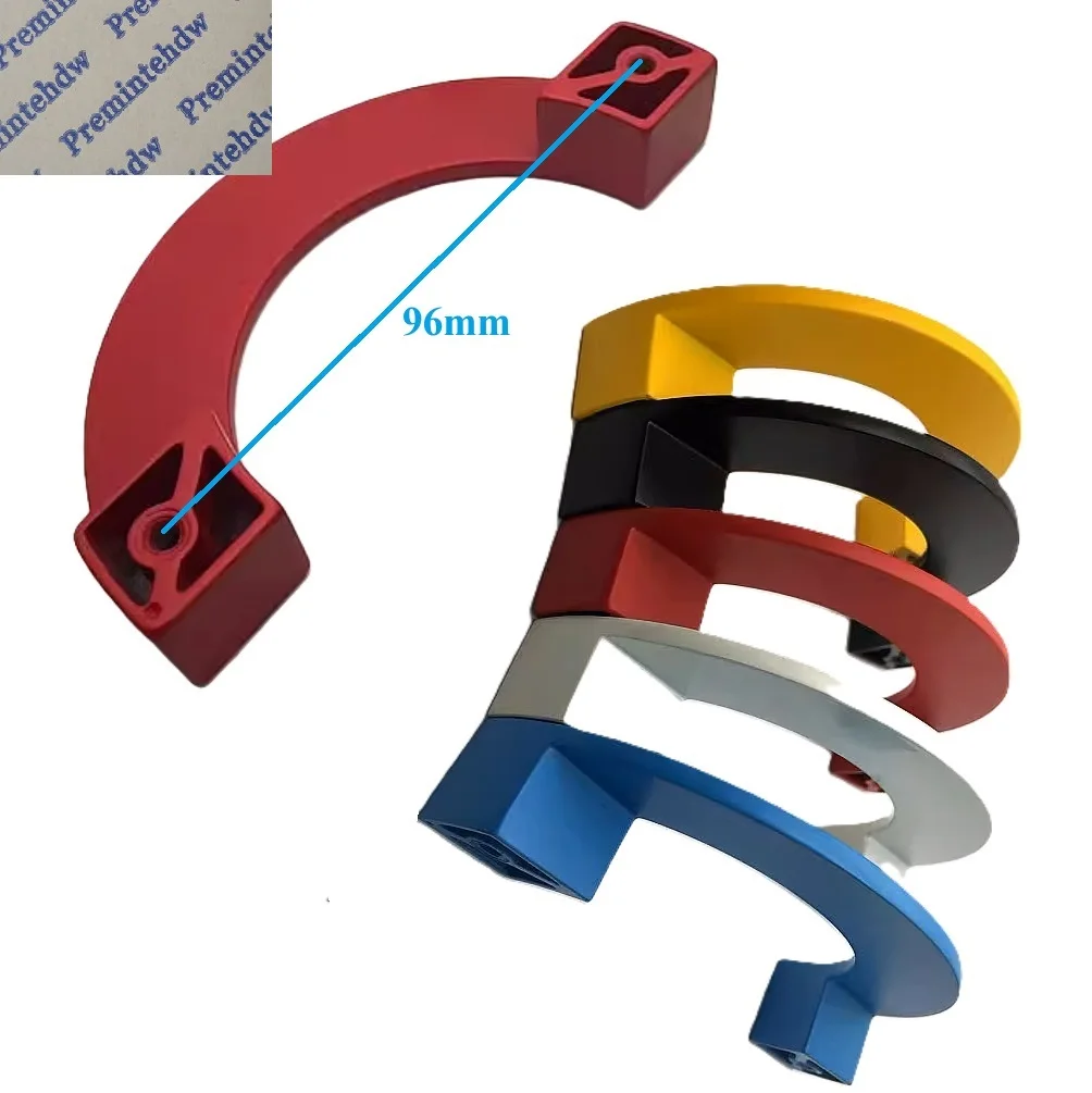 2Pcs Colorful Zinc Half Circle Cabinet Drawer Pull Handle image 2
