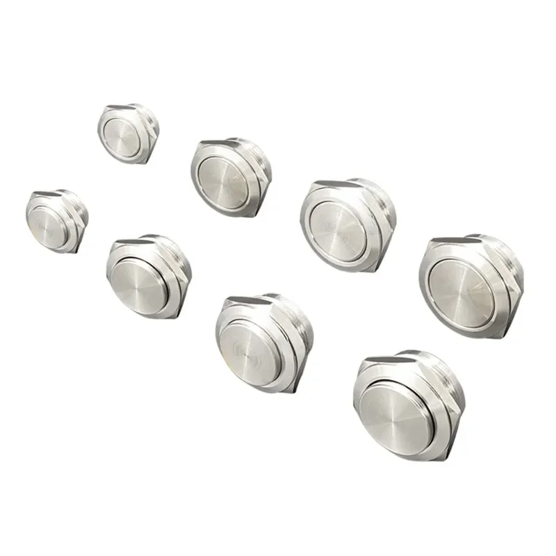12mm 16mm 19mm 22mm 25mm Ultra-kurze Stil Microtravel Edelstahl Push Button Switch