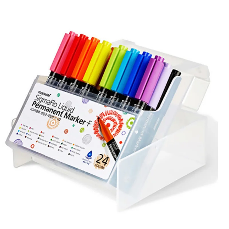 Monami live ink name pen F 122 24 colors set