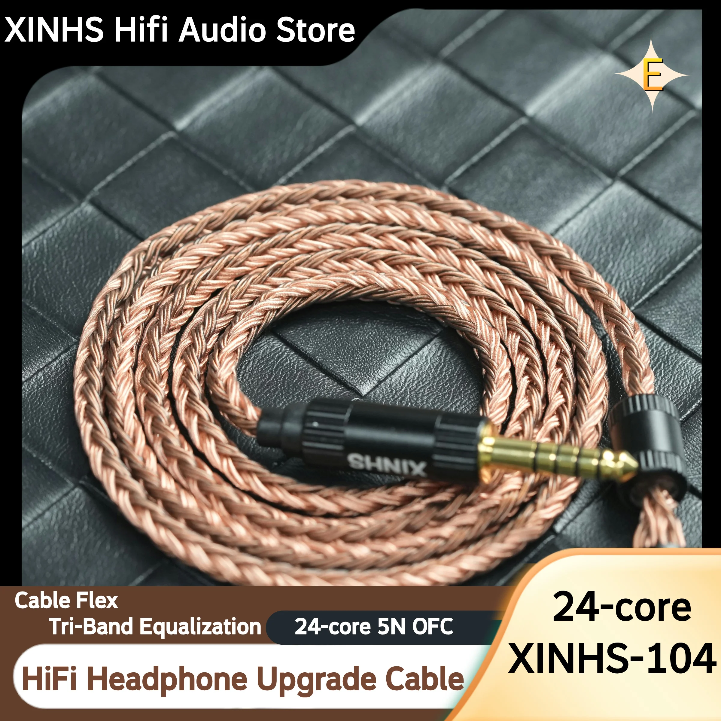 

XINHS 104 HiFi Headphone Upgrade Cable 0.78mm MMCX 4.4mm Balanced Audio Cable for MOONDROP Davinci Cantor NEKO