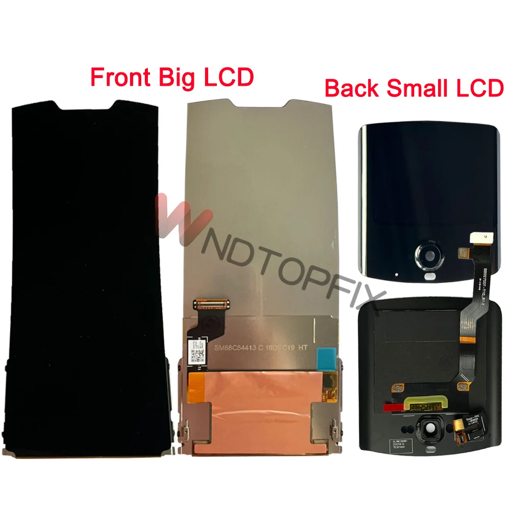 For Motorola Moto Razr 2019 LCD Display With Touch Screen Digitizer Assembly Replacement XT2000-1 For Moto Razr 5G 2020 LCD