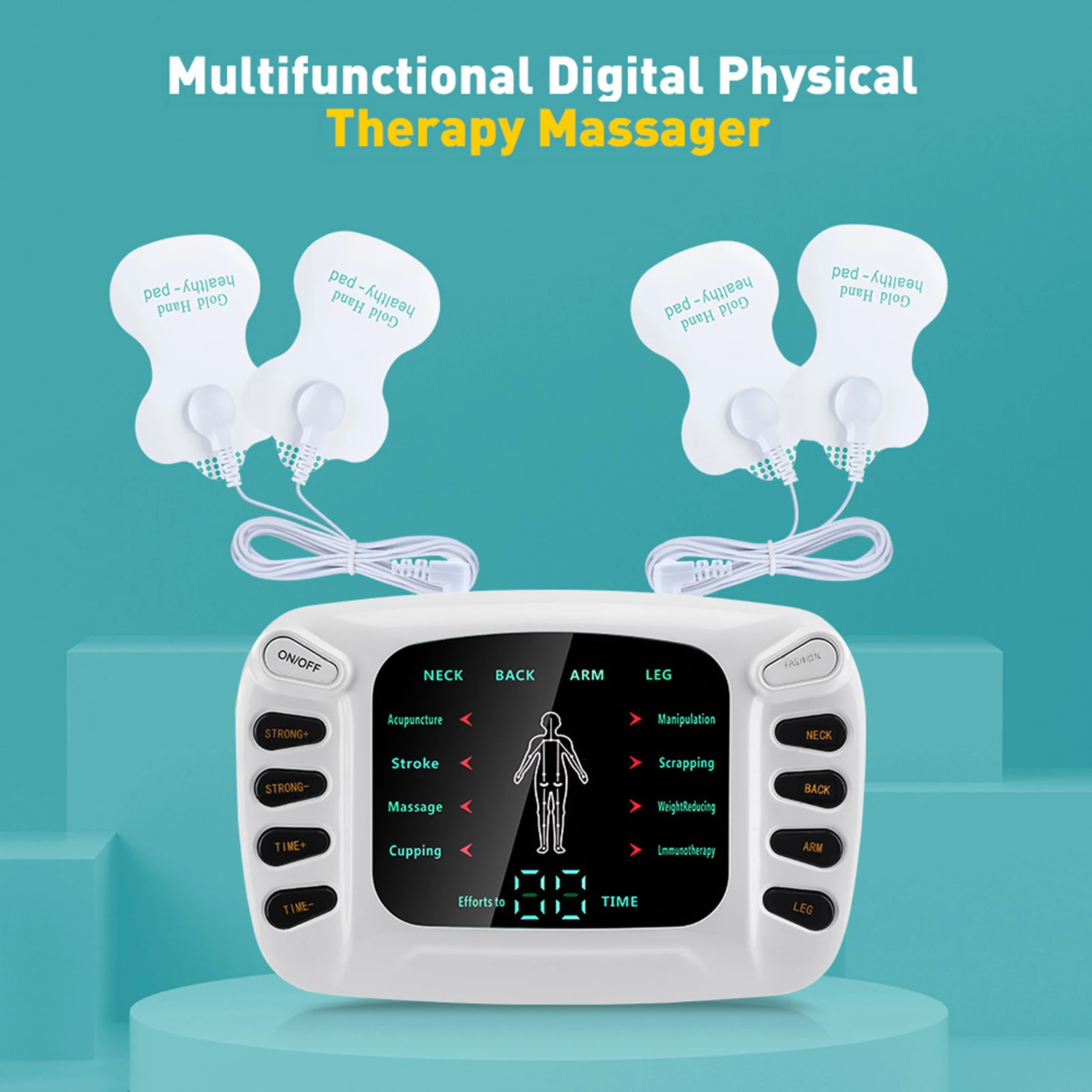 

Electric Massager Portable for Shoulder Joint Back Leg, for Women Men Body Pulse Acupuncture Best Massager Compex Muscle