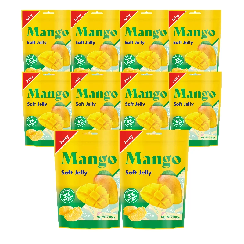 쥬시망고젤리 100g 과일젤리 후르츠젤리 쥬시젤리 10개