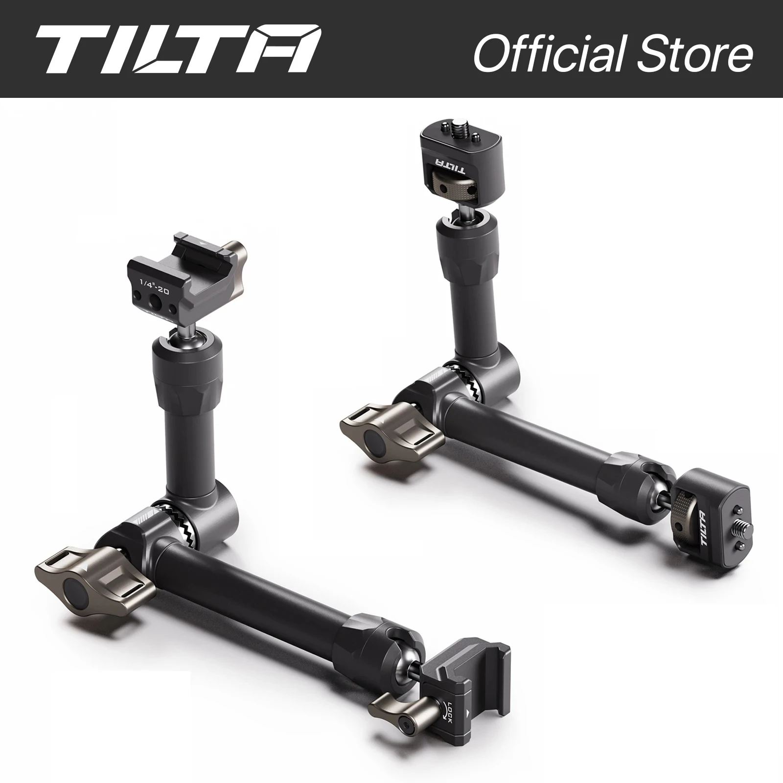 TILTA TA-PAA2-B Pro Articulating Arm 10 inch with Dual NATO Attachments - Black