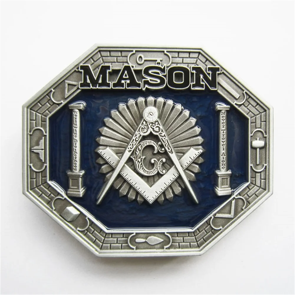 Vintage Style Enamel Mason Gesp Ook Voorraad In Ons Gurtelschnalle Boucle De Ceinture BUCKLE-OC036 Gratis Verzending