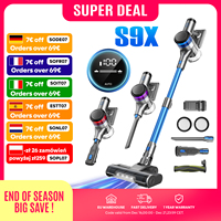 Inse S9X cordless vacuum cleaner, 70KPa, 1 L dust cup, light display battery, for animal hair, Carpet