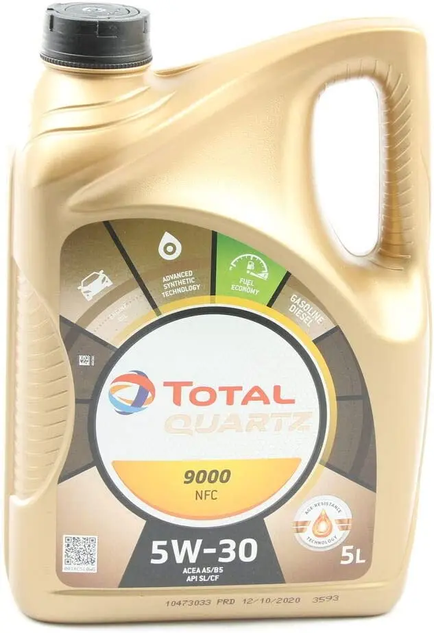 Total 183199 Quartz 9000 Future NFC 5W30 lubricant, 5 litres