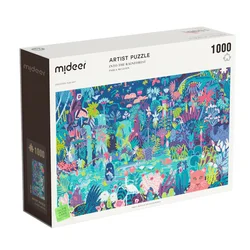 Mideer Artist 1000 PCS Luminous Puzzles into Ocean Forest of Children's Toy Jigsaw Montessori Educational Intellectual  DIY  Gif