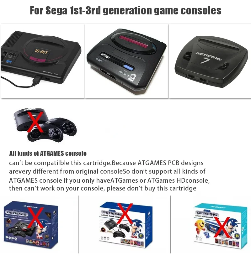 Mega Drive V3.0 Pro EDMD Remix MD V3 Game Cartridge for Everdrive SEGA US/JP/EU 16-bit GENESIS Game Console