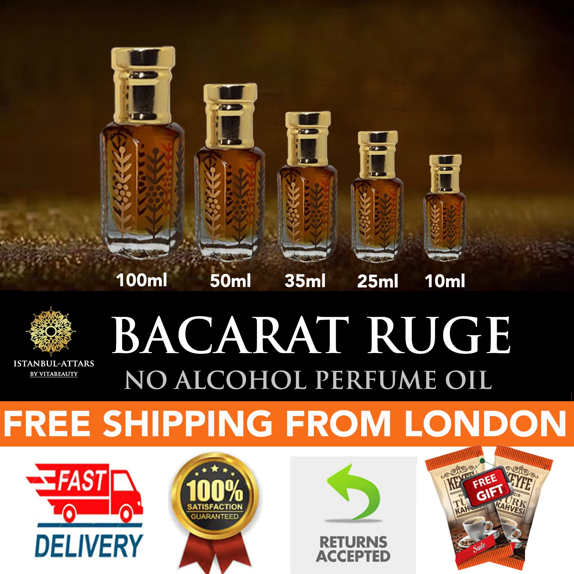 BACCARAT RUJE - orchid-opium-bossy inspired Concentrated Alcohol PERFUME Free Oil Attar ATTAR Roll On FREE SHIPPING WITH GIFT