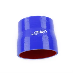 Manguera reductora recta azul, tubo Intercooler de silicona General, 70mm, 73mm, 75mm, 76mm, 80mm, 85mm, 90mm, 94mm, 102mm, 10 colores