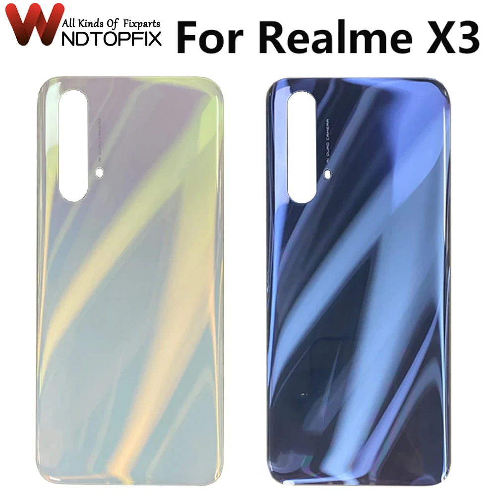 

New For Realme X3 Battery Cover Door Replacement Hard Back Case RMX2142 RMX2081 RMX2085 Rear Back Cover For Realme X3 Housing