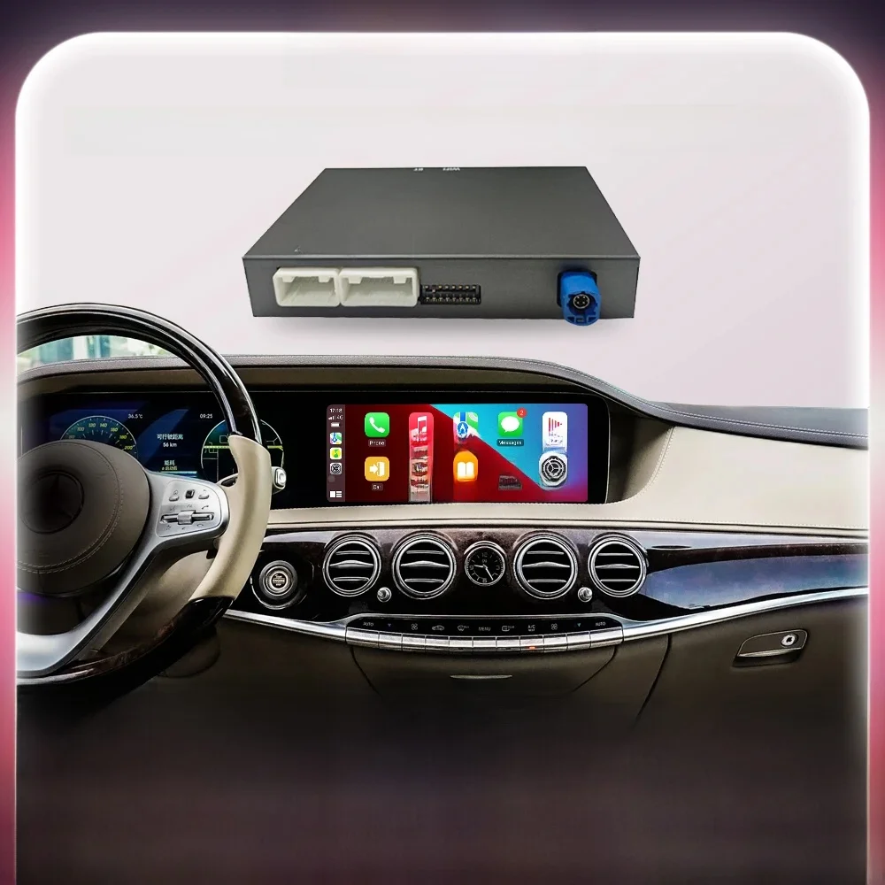 Bonroad drahtloser carplay adapter android auto modul für mercedes benz s klasse w222 ntg 5,0 bluetooth spiegel verbindung