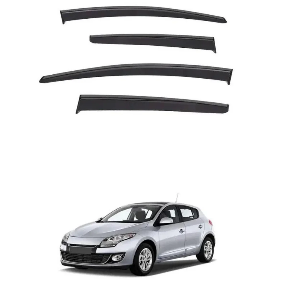 Car window accessories for Renault Megane III 2009-2016 Sport Style window deflector rain cover visor awnings Exterior Accessory