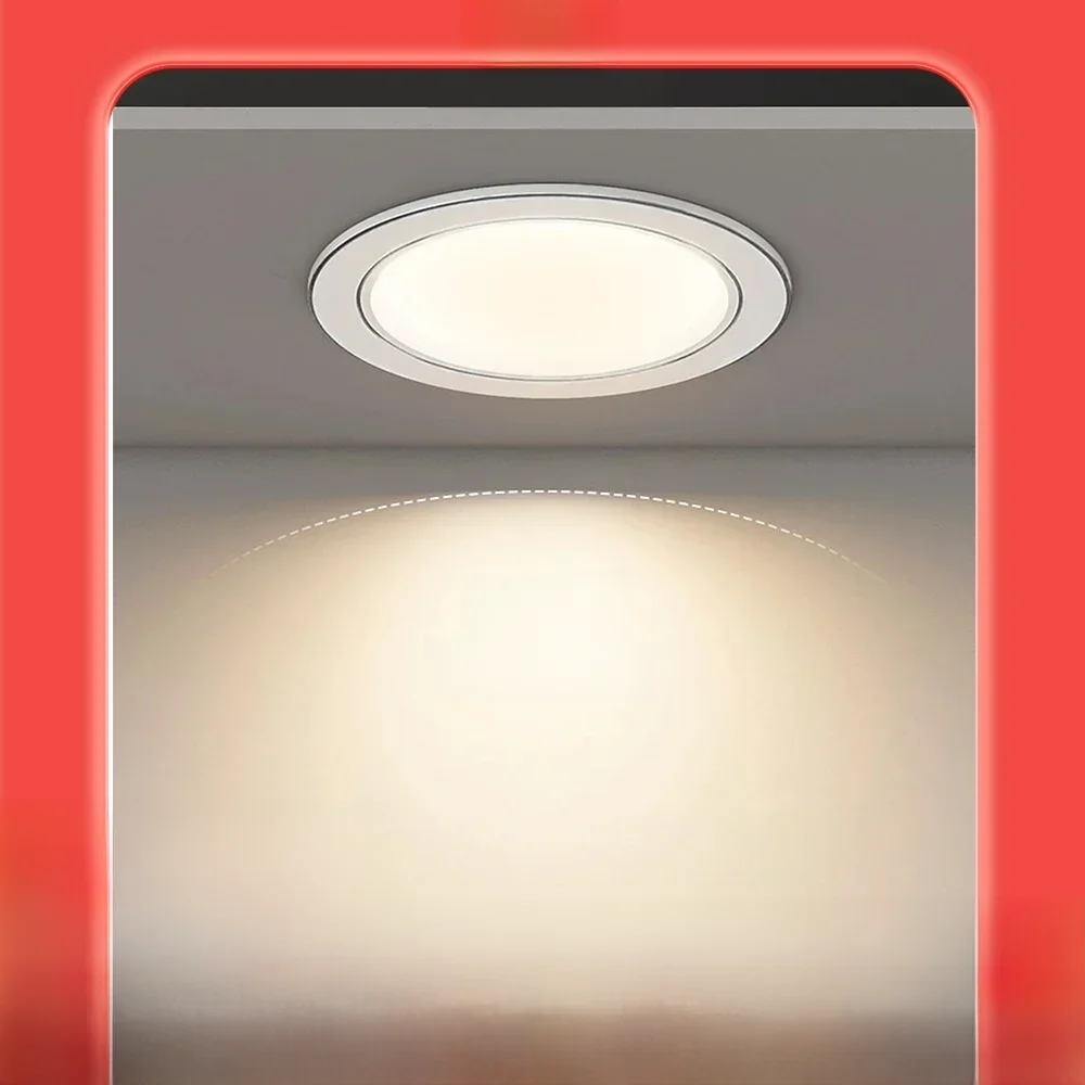 LED Down light 5W 9W 12W 15W Decken einbau leuchte Panel Licht dreifarbig dimmbar LED-Scheinwerfer