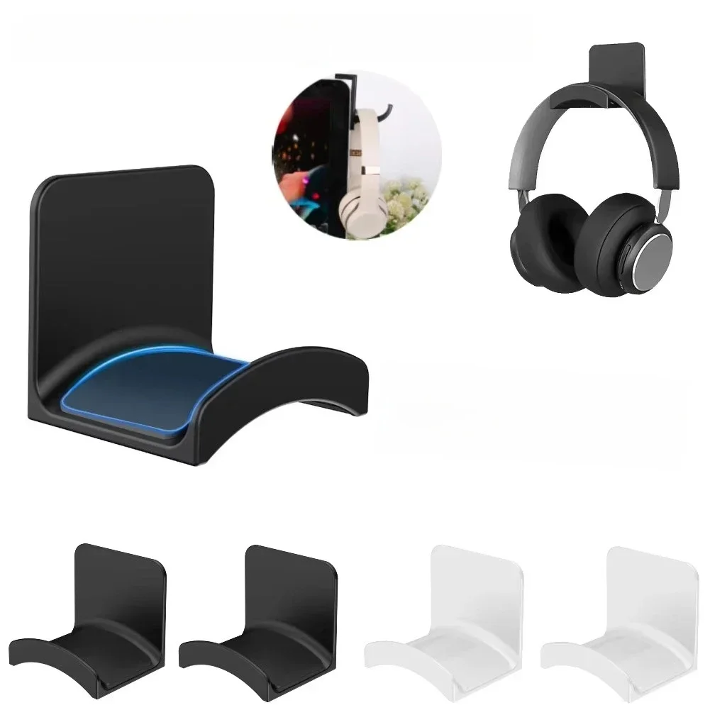 Support adhésif universel pour casque d'écoute, 1 à 10 pièces, support mural pour un bureau mural ou un montage sur PC facile et sans dommage