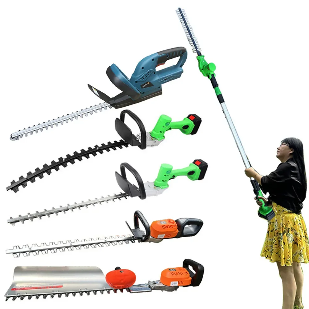 Electric High Branch Hedge Trimmer Lithium Battery Pruning Shears Home Gardening Tools Can Be Equipped With Backpack Batteries