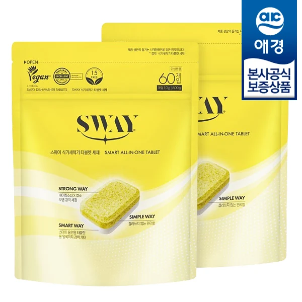 [Akyung] Sway dishwasher tablet 60x2 tablets