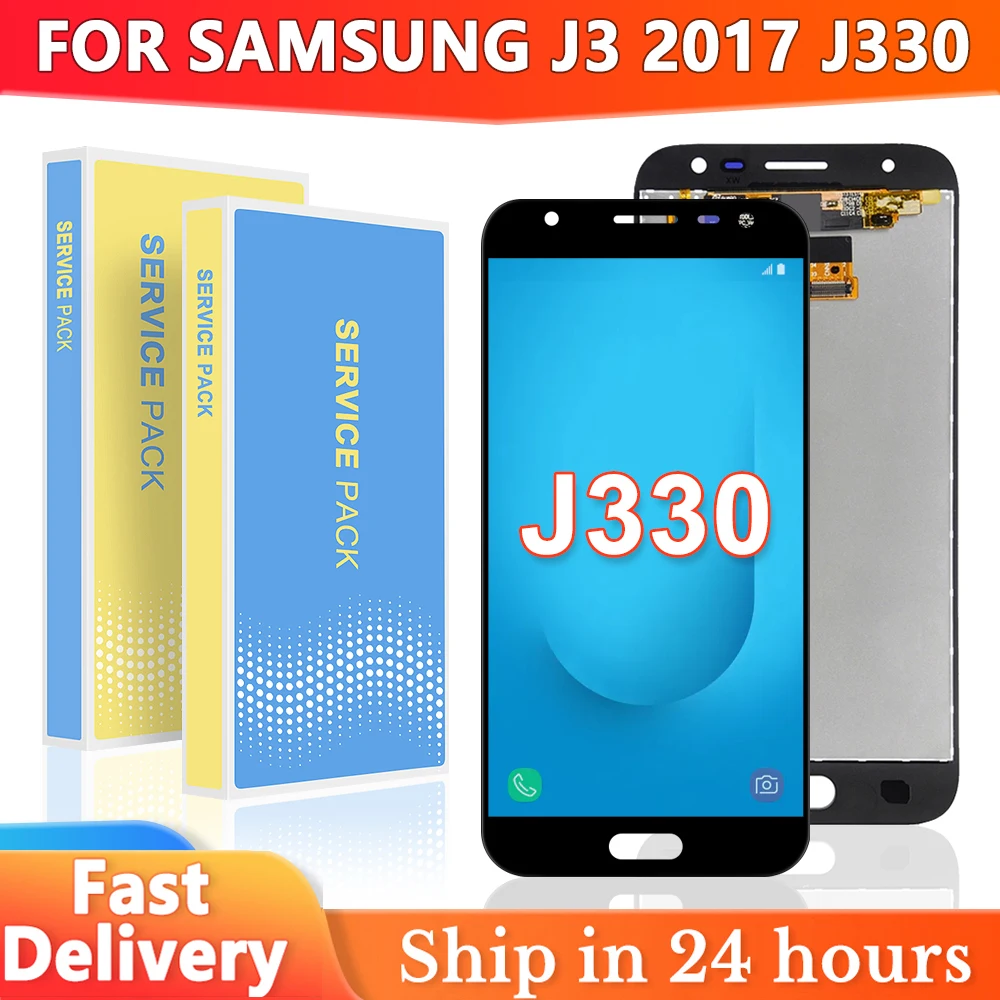 Para SAMSUNG J3 2017 J330 J330F J3 PRO pantalla táctil digitalizador montaje para Samsung J330 pantalla lcd