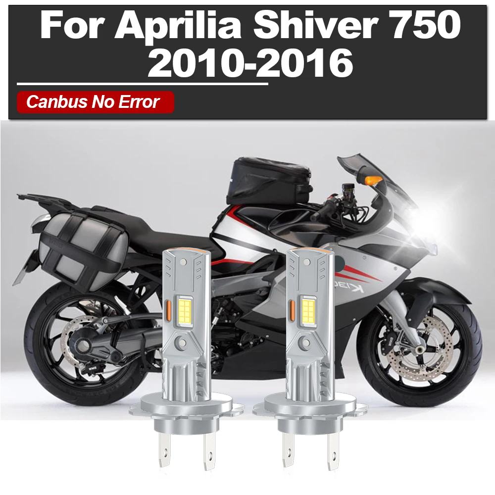 

Motorcycle H7 Head Light Bulbs 12V 120W Moto LED Headlamp 6000K White For Aprilia Shiver 750 2010 2011 2012 2013 2014 2015 2016