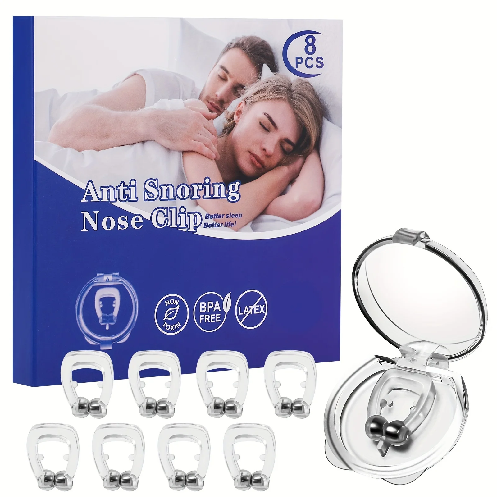 Anti Snoring Devices, Snore Stopper With Adjustable Magnet, Snoring Solution For Comfortable And Quieter Sleep