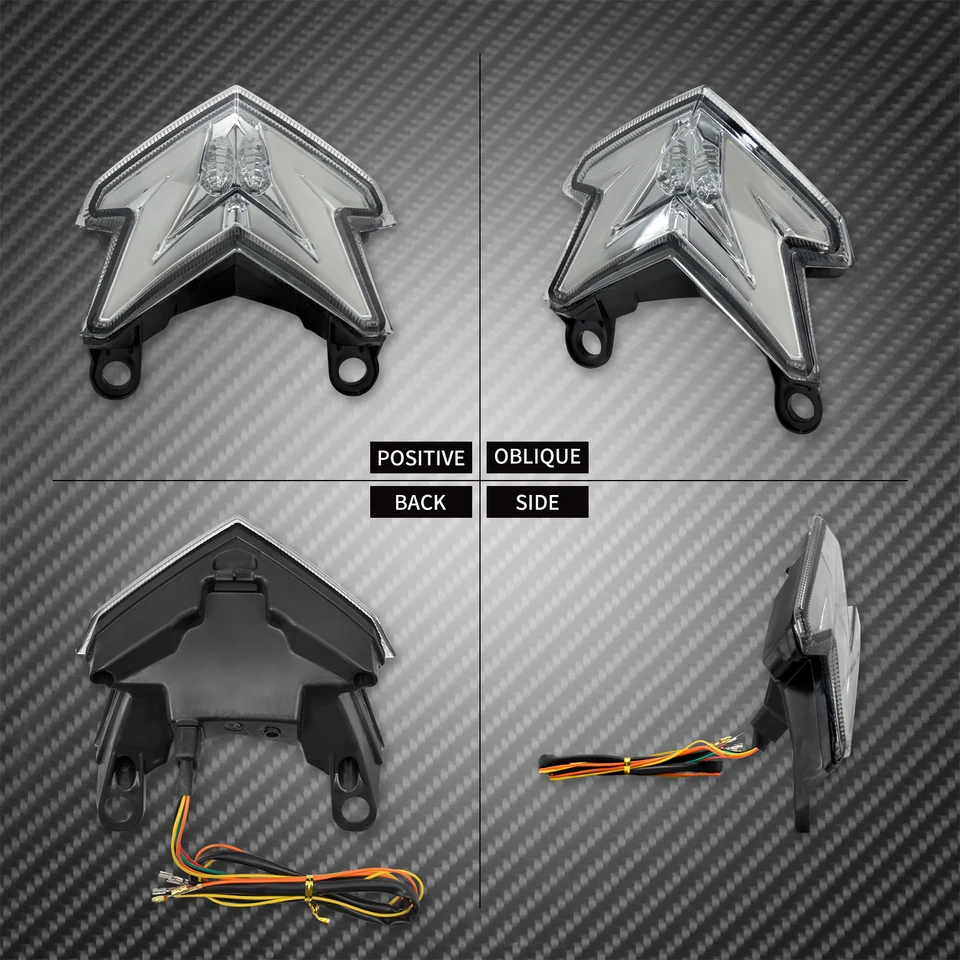 Motorcycle LED Brake Turn Signal Rear Tail Light Indicator Running