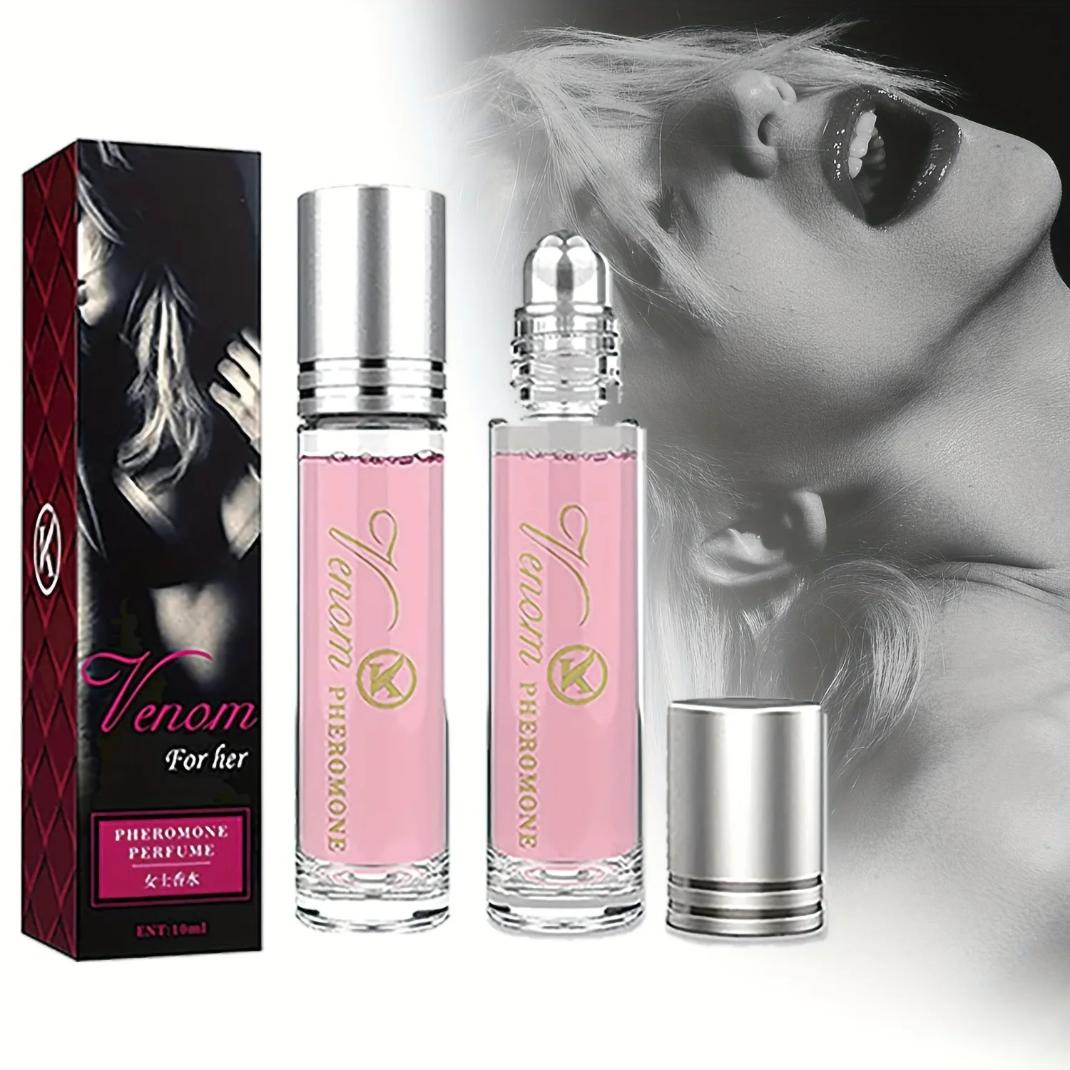 Perfume de Feromonas en Roll-on, Perfume Sexy para Hombres y Mujeres, Perfume de Larga Duración para Citas, Perfumes Fragantes