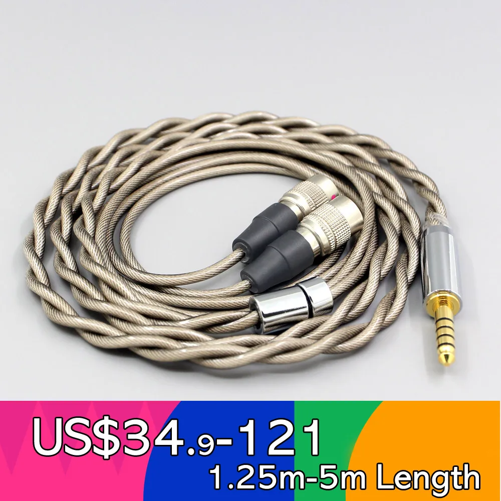 

Type6 756 core 7n Litz OCC Silver Plate Earphone Cable For Mr Speakers Alpha Dog Ether C Flow Mad Dog AEON Headphone LN007843