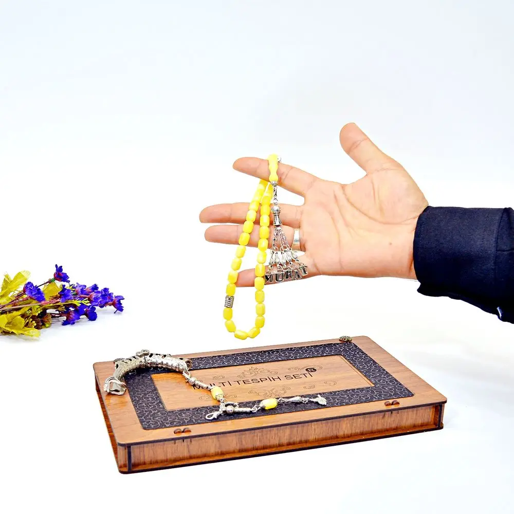 Último 1 Peça Original Amber Rosário Set, Custom Made Presente