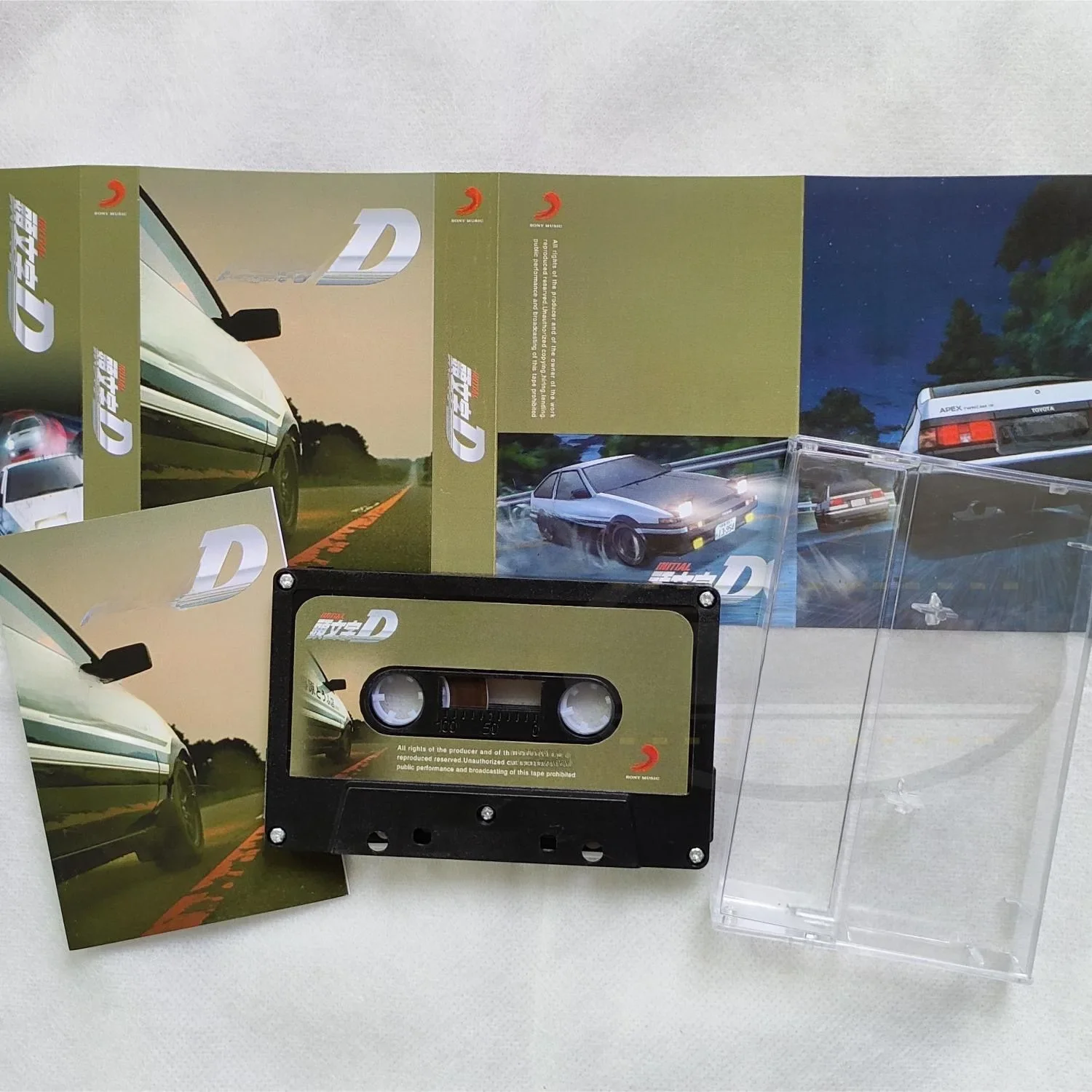 Bande de musique classique Initial D, Fujiwara, Tokyo Umi, Natsuki, bandes sonores cosplay, boîte, baladeur de voiture, accessoire de bande, cadeaux de collection