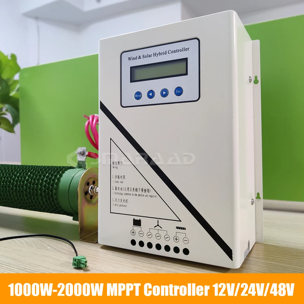 Wind Trubine Generator MPPT Charge Controller 1000W 1500W 2000W Integrated Lift And Pressure Voltage 12V 24V 48V For Windmills