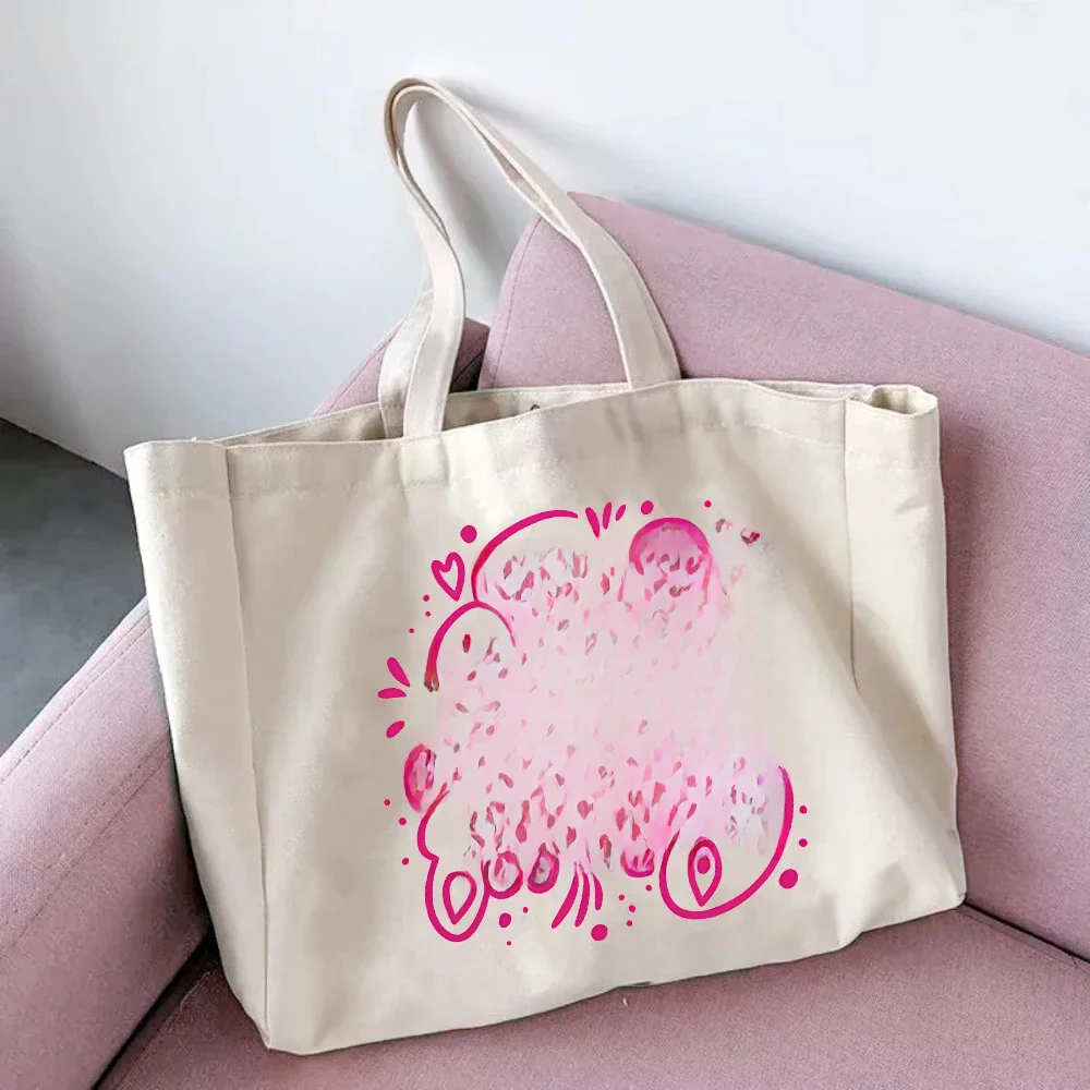 Abuela Print Womens Canvas Tote Bags Fashion Casual Large Capacity Portable Handbag Najlepszy prezent na Dzień Matki dla babci — zdjęcie 2