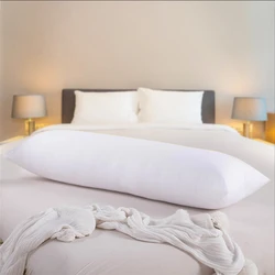 DAKIMAKURA-Oreiller long en coton, 150x50cm, rembourrage intérieur, coussin rectangulaire, sommeil, insertion intérieure en duvet