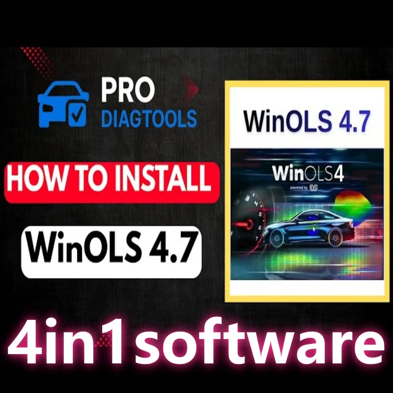 4 in 1 Winols 4.7 Full Activated +108GB Damos Windows 7 10 11 No virtual Multi-language +ECM TITANIUM 1.61 + IMMO SERVICE Tool