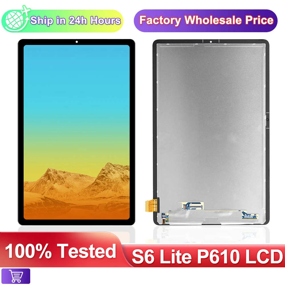 

10.4" New Screen For Samsung Galaxy Tab S6 Lite P610 P615 P615N P617 LCD Display Touch Glass Digitizer Assembly Replacement