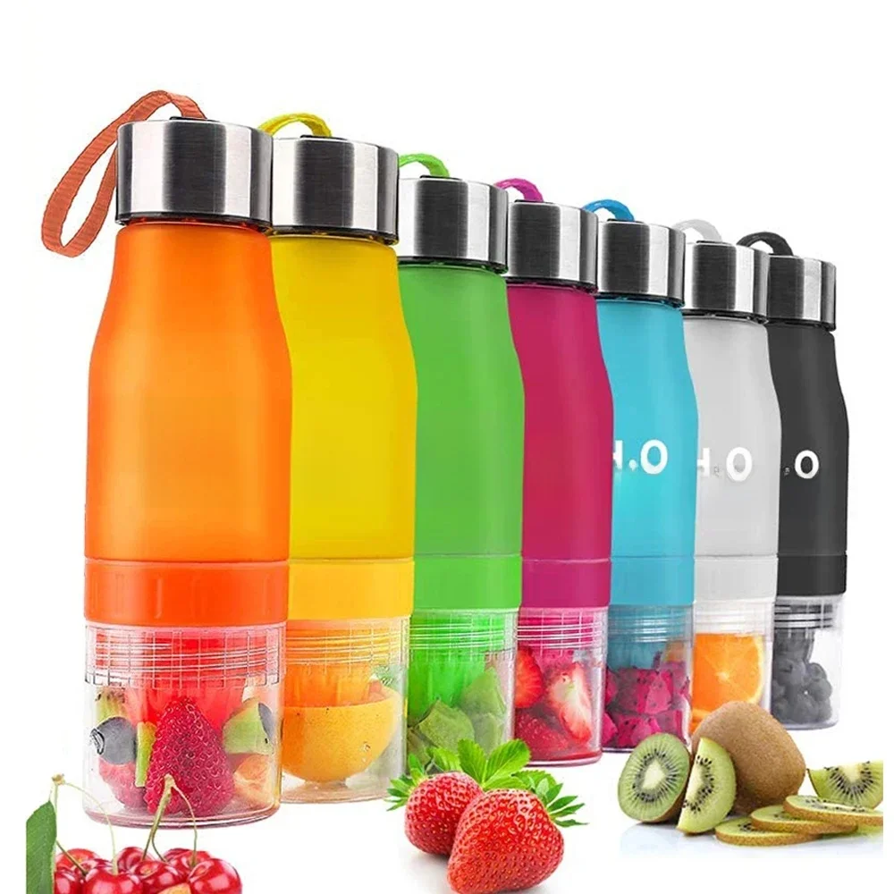 AliExpress abay Water Bottle Sport Gourd Cup Fruit Infuser Juice H2O Lemon Leak Proof Travel Eco Friendly Bicycle Bottles Outdoor Mug Drinkware