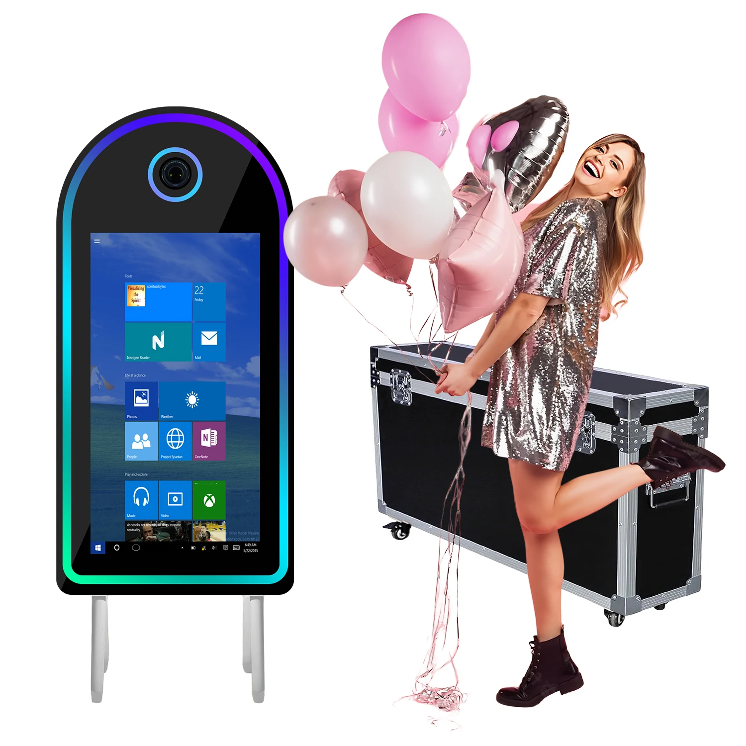 High Quality Mirror Booth Photobooth Touch Screen Photobooth Machine Selfie with Printer for Sale