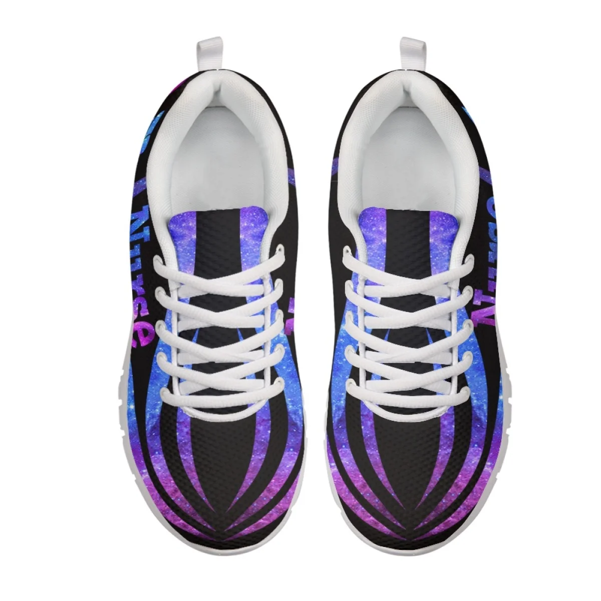 INSTANTARTS Women's Flat Shoes Galaxy Print Paramedic EMT EMS Pattern Lace-up Sneakers for Ladies Comfort Walking Footwear 2023