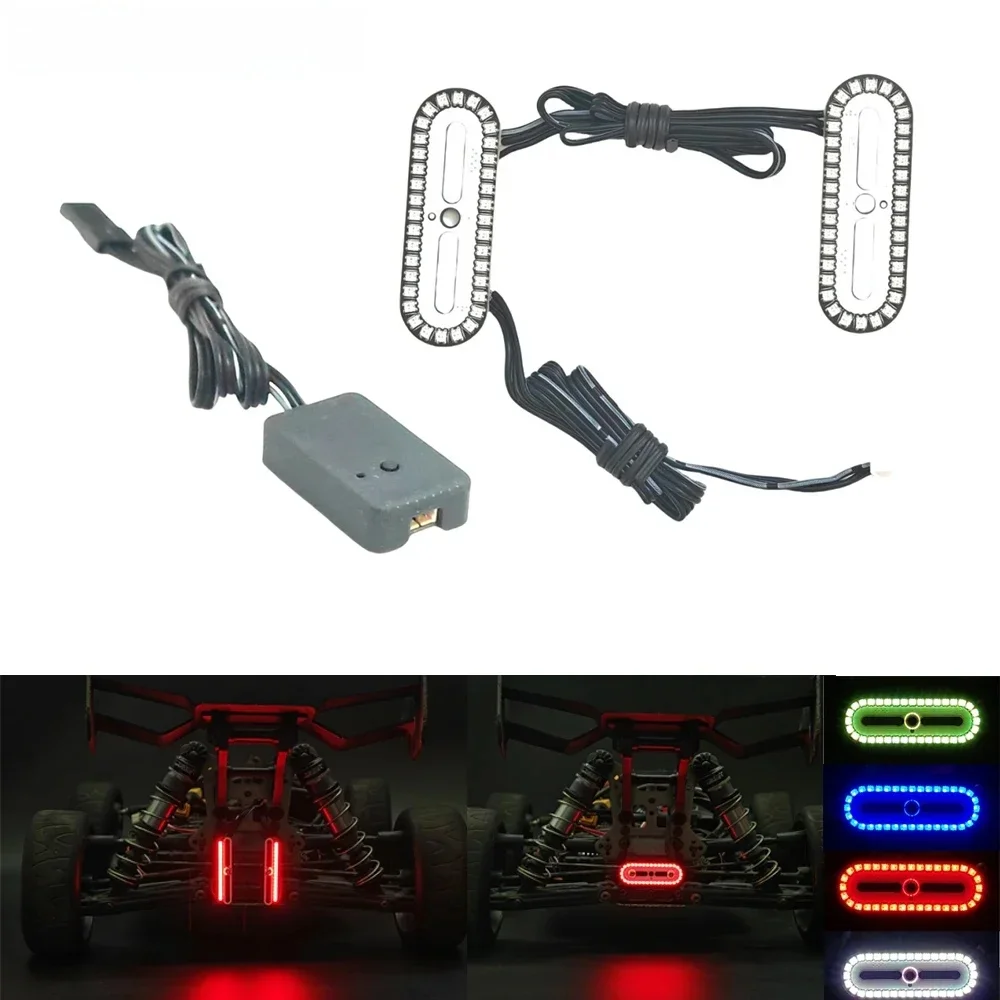 Wielofunkcyjna lampa tylna LED ze światłem stop do samochodów RC 1/10 typu Crawler Traxxas TRX4 Defender Bronco AXIAL SCX10 RC4WD D90 — zdjęcie 2